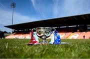 28 May 2023; A general view of the cup before the Electric Ireland Ulster Minor GAA Football Championship Final match between Derry and Monaghan at Box-It Athletic Grounds in Armagh. Photo by Stephen Marken/Sportsfile