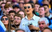 28 May 2023; A Roscommon supporter reacts in the final moments of the GAA Football All-Ireland Senior Championship Round 1 match between Dublin and Roscommon at Croke Park in Dublin. Photo by Ramsey Cardy/Sportsfile