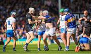 28 May 2023; Seamus Kennedy of Tipperary tussels with Waterford goalkeeper Shaun O'Brien during the Munster GAA Hurling Senior Championship Round 5 match between Tipperary and Waterford at FBD Semple Stadium in Thurles, Tipperary. Photo by Michael P Ryan/Sportsfile