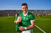 28 May 2023; Michael Casey of Limerick celebrates after the Munster GAA Hurling Senior Championship Round 5 match between Limerick and Cork at TUS Gaelic Grounds in Limerick. Photo by Ray McManus/Sportsfile