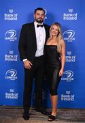 28 May 2023; On arrival at the Leinster Rugby Awards Ball is Max Deegan and Jessica Bagnall. The Leinster Rugby Awards Ball, which took place at the Clayton Hotel Burlington Road in Dublin, was a celebration of the 2022/23 Leinster Rugby. Photo by Harry Murphy/Sportsfile