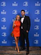 28 May 2023; On arrival at the Leinster Rugby Awards Ball is Ross Byrne and India Healy-O'Connor . The Leinster Rugby Awards Ball, which took place at the Clayton Hotel Burlington Road in Dublin, was a celebration of the 2022/23 Leinster Rugby. Photo by Harry Murphy/Sportsfile