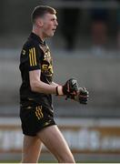 28 May 2023; Derry goalkeeper Jack McCloy celebrates after making a save in the penalty shootout during the Electric Ireland Ulster Minor GAA Football Championship Final match between Derry and Monaghan at Box-It Athletic Grounds in Armagh. Photo by Stephen Marken/Sportsfile