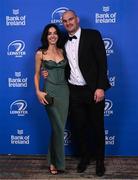 28 May 2023; On arrival at the Leinster Rugby Awards Ball is Rhys Ruddock and Caoimhe O'Malley. The Leinster Rugby Awards Ball, which took place at the Clayton Hotel Burlington Road in Dublin, was a celebration of the 2022/23 Leinster Rugby season. Photo by Harry Murphy/Sportsfile