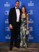 28 May 2023; On arrival at the Leinster Rugby Awards Ball is Jack and Ali Conan. The Leinster Rugby Awards Ball, which took place at the Clayton Hotel Burlington Road in Dublin, was a celebration of the 2022/23 Leinster Rugby season. Photo by Harry Murphy/Sportsfile