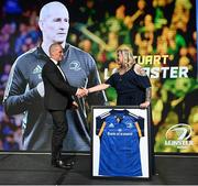 28 May 2023; Stuart Lancaster and Leinster Rugby president Debbie Carty. The Leinster Rugby Awards Ball, which took place at The Clayton Hotel Burlington Road in Dublin, was a celebration of the 2022/23 Leinster Rugby. Photo by Harry Murphy/Sportsfile