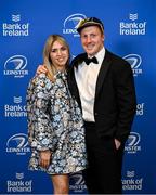 28 May 2023; James Tracy, with his wife Ashley, at the Leinster Rugby Awards Ball, which took place at the Clayton Hotel Burlington Road in Dublin, was a celebration of the 2022/23 Leinster Rugby season. Photo by Ramsey Cardy/Sportsfile