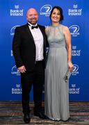 28 May 2023; On arrival at the Leinster Rugby Awards Ball is Jim and Noelle Bastick. The Leinster Rugby Awards Ball, which took place at the Clayton Hotel Burlington Road in Dublin, was a celebration of the 2022/23 Leinster Rugby season. Photo by Harry Murphy/Sportsfile