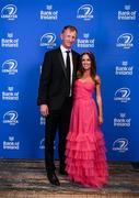 28 May 2023; On arrival at the Leinster Rugby Awards Ball is Leo Cullen and Dairine Kennedy. The Leinster Rugby Awards Ball, which took place at the Clayton Hotel Burlington Road in Dublin, was a celebration of the 2022/23 Leinster Rugby season. Photo by Harry Murphy/Sportsfile