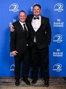 28 May 2023; On arrival at the Leinster Rugby Awards Ball is Marcus Ó Buachalla and Gary Nolan. The Leinster Rugby Awards Ball, which took place at the Clayton Hotel Burlington Road in Dublin, was a celebration of the 2022/23 Leinster Rugby. Photo by Harry Murphy/Sportsfile