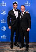 28 May 2023; On arrival at the Leinster Rugby Awards Ball is Craig Doyle and Marcus Ó Buachalla. The Leinster Rugby Awards Ball, which took place at the Clayton Hotel Burlington Road in Dublin, was a celebration of the 2022/23 Leinster Rugby. Photo by Harry Murphy/Sportsfile