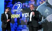 28 May 2023; Stuart Lancaster and MC Craig Doyle during Leinster Rugby Awards Ball, which took place at The Clayton Hotel Burlington Road in Dublin, was a celebration of the 2022/23 Leinster Rugby season. Photo by Harry Murphy/Sportsfile