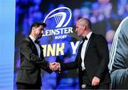 28 May 2023; Stuart Lancaster and MC Craig Doyle during Leinster Rugby Awards Ball, which took place at The Clayton Hotel Burlington Road in Dublin, was a celebration of the 2022/23 Leinster Rugby season. Photo by Harry Murphy/Sportsfile