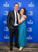 28 May 2023; On arrival at the Leinster Rugby Awards Ball is Daniel Kelly and Claire Kilcline. The Leinster Rugby Awards Ball, which took place at the Clayton Hotel Burlington Road in Dublin, was a celebration of the 2022/23 Leinster Rugby season. Photo by Harry Murphy/Sportsfile