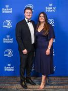 28 May 2023; On arrival at the Leinster Rugby Awards Ball is Rob Burke and Michaela Cronin-Neilan. The Leinster Rugby Awards Ball, which took place at the Clayton Hotel Burlington Road in Dublin, was a celebration of the 2022/23 Leinster Rugby. Photo by Harry Murphy/Sportsfile