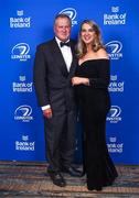 28 May 2023; On arrival at the Leinster Rugby Awards Ball is Karl and Claire Croke. The Leinster Rugby Awards Ball, which took place at the Clayton Hotel Burlington Road in Dublin, was a celebration of the 2022/23 Leinster Rugby season. Photo by Harry Murphy/Sportsfile