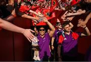 29 May 2023; Malakai Fekitoa, left, and Jack Crowley, right, during the Munster Rugby homecoming as URC Champions at Thomond Park in Limerick. Photo by David Fitzgerald/Sportsfile