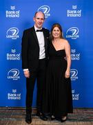 28 May 2023; On arrival at the Leinster Rugby Awards Ball is Shane and Claire Stevenson. The Leinster Rugby Awards Ball, which took place at the Clayton Hotel Burlington Road in Dublin, was a celebration of the 2022/23 Leinster Rugby season. Photo by Harry Murphy/Sportsfile