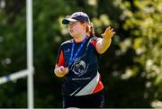 30 May 2023; A coach during the Leinster Rugby kids blitz at Ardee RFC in Louth. Photo by Tyler Miller/Sportsfile