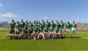 28 May 2023; The Limerick panel ahead of the Munster GAA Hurling Senior Championship Round 5 match between Limerick and Cork at TUS Gaelic Grounds in Limerick. Photo by Daire Brennan/Sportsfile
