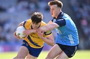 28 May 2023; Ben O'Carroll of Roscommon in action against Daire Newcombe of Dublin during the GAA Football All-Ireland Senior Championship Round 1 match between Dublin and Roscommon at Croke Park in Dublin. Photo by Ramsey Cardy/Sportsfile