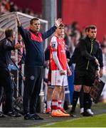 12 May 2023;  St Patrick's Athletic interim manager Jon Daly during the SSE Airtricity Men's Premier Division match between St Patrick's Athletic and Drogheda United at Richmond Park in Dublin. Photo by Piaras Ó Mídheach/Sportsfile