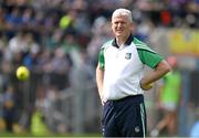 21 May 2023; Limerick manager John Kiely before the Munster GAA Hurling Senior Championship Round 4 match between Tipperary and Limerick at FBD Semple Stadium in Thurles, Tipperary. Photo by Brendan Moran/Sportsfile