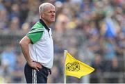 21 May 2023; Limerick manager John Kiely during the Munster GAA Hurling Senior Championship Round 4 match between Tipperary and Limerick at FBD Semple Stadium in Thurles, Tipperary. Photo by Brendan Moran/Sportsfile