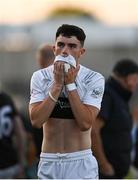 31 May 2023; Joey Cunningham of Kildare after his side's defeat in the 2023 Electric Ireland Leinster GAA Football Minor Championship Final match between Dublin and Kildare at Laois Hire O'Moore Park in Portlaoise, Laois. Photo by Stephen Marken/Sportsfile