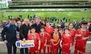 31 May 2023; Republic of Ireland manager Stephen Kenny with St Anne’s School, Ennis, Clare, during the FAI Primary School 5s National Finals at the Aviva Stadium in Dublin. Photo by Stephen McCarthy/Sportsfile