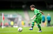 31 May 2023; Caolán Breen of St Columba’s NS, Ballybrack, Cork, during the Special Schools Cup at the FAI Primary School 5s National Finals in the Aviva Stadium, Dublin. Photo by Stephen McCarthy/Sportsfile