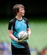31 May 2023; Adrians Aleksejeva of Scoil Íosagáin, Buncrana, Donegal, during the Special Schools Cup at the FAI Primary School 5s National Finals in the Aviva Stadium, Dublin. Photo by Stephen McCarthy/Sportsfile