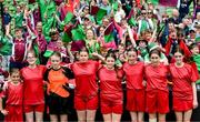 31 May 2023; Kilbehenny NS, Limerick, and their supporters during the FAI Primary School 5s National Finals at the Aviva Stadium in Dublin. Photo by Stephen McCarthy/Sportsfile