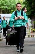 1 June 2023; Ireland coach Heinrich Malan arrives ahead of day one of the Test Match between England and Ireland at Lords Cricket Ground in London, England. Photo by Matt Impey/Sportsfile