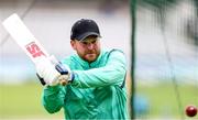 1 June 2023; Paul Stirling of Ireland warms up before day one of the Test Match between England and Ireland at Lords Cricket Ground in London, England. Photo by Matt Impey/Sportsfile