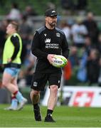 19 May 2023; Glasgow Warriors head coach Nigel Carolan before the EPCR Challenge Cup Final match between Glasgow Warriors and RC Toulon at Aviva Stadium in Dublin. Photo by Brendan Moran/Sportsfile