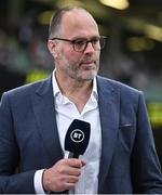 19 May 2023; BT Sport presenter and former England international Martin Bayfield during the EPCR Challenge Cup Final match between Glasgow Warriors and RC Toulon at Aviva Stadium in Dublin. Photo by Brendan Moran/Sportsfile