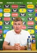 1 June 2023; Manager Stephen Kenny during a Republic of Ireland squad announcement media conference at FAI Headquarters in Dublin. Photo by Stephen McCarthy/Sportsfile