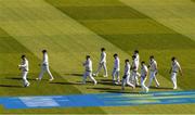 1 June 2023; The Ireland team make their way onto the pitch for the 1st England innings during day one of the Test Match between England and Ireland at Lords Cricket Ground in London, England. Photo by Matt Impey/Sportsfile