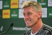 20 May 2023; La Rochelle head coach Ronan O'Gara after the Heineken Champions Cup Final match between Leinster and La Rochelle at Aviva Stadium in Dublin. Photo by Brendan Moran/Sportsfile