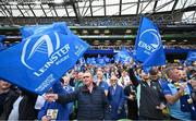 20 May 2023; Leinster supporters during the Heineken Champions Cup Final match between Leinster and La Rochelle at Aviva Stadium in Dublin. Photo by Brendan Moran/Sportsfile