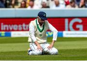 2 June 2023; Ireland captain Andrew Balbirnie during day two of the Test Match between England and Ireland at Lords Cricket Ground in London, England. Photo by Matt Impey/Sportsfile