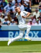 2 June 2023; Curtis Campher of Ireland bowling during day two of the Test Match between England and Ireland at Lords Cricket Ground in London, England. Photo by Matt Impey/Sportsfile