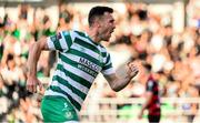 2 June 2023; Aaron Greene of Shamrock Rovers celebrates after scoring his side's first goal during the SSE Airtricity Men's Premier Division match between Shamrock Rovers and Dundalk at Tallaght Stadium in Dublin. Photo by Stephen McCarthy/Sportsfile