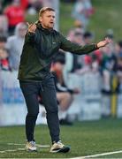 2 June 2023; Shelbourne manager Damien Duff during the SSE Airtricity Men's Premier Division match between Derry City and Shelbourne at The Ryan McBride Brandywell Stadium in Derry. Photo by Brendan Moran/Sportsfile