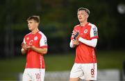 2 June 2023; Chris Forrester of St Patrick's Athletic after his side's victory in during the SSE Airtricity Men's Premier Division match between UCD and St Patrick's Athletic at UCD Bowl in Dublin. Photo by Harry Murphy/Sportsfile