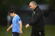 2 June 2023; UCD manager Andy Myler after his side's defeat in the SSE Airtricity Men's Premier Division match between UCD and St Patrick's Athletic at UCD Bowl in Dublin. Photo by Harry Murphy/Sportsfile