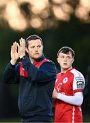 2 June 2023; St Patrick's Athletic manager Jon Daly after his side's victory in during the SSE Airtricity Men's Premier Division match between UCD and St Patrick's Athletic at UCD Bowl in Dublin. Photo by Harry Murphy/Sportsfile