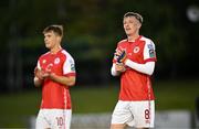 2 June 2023; Chris Forrester of St Patrick's Athletic after his side's victory in during the SSE Airtricity Men's Premier Division match between UCD and St Patrick's Athletic at UCD Bowl in Dublin. Photo by Harry Murphy/Sportsfile