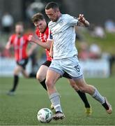 2 June 2023; Kyle Robinson of Shelbourne during the SSE Airtricity Men's Premier Division match between Derry City and Shelbourne at The Ryan McBride Brandywell Stadium in Derry. Photo by Brendan Moran/Sportsfile